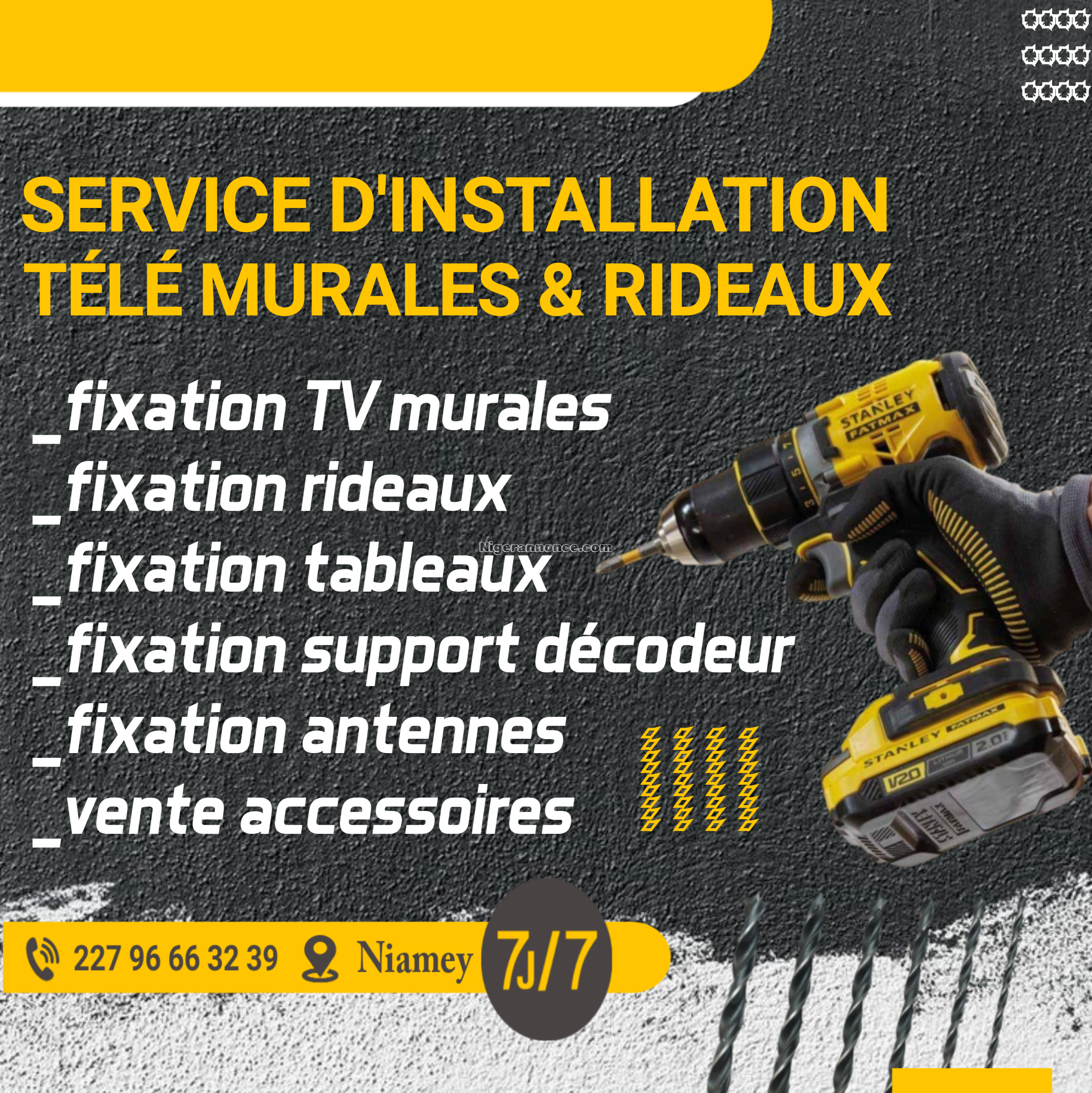 Technicien Antennes Parabolique | Niger annonce