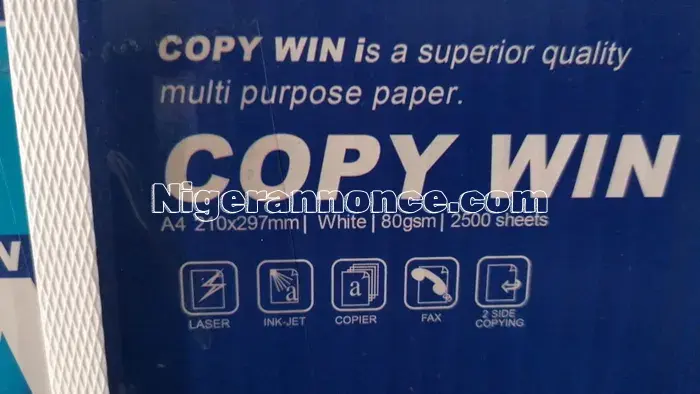 Papier rame | Niger annonce