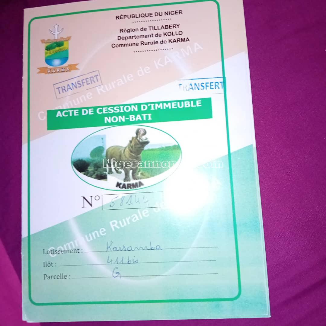 Parcelle | Niger annonce