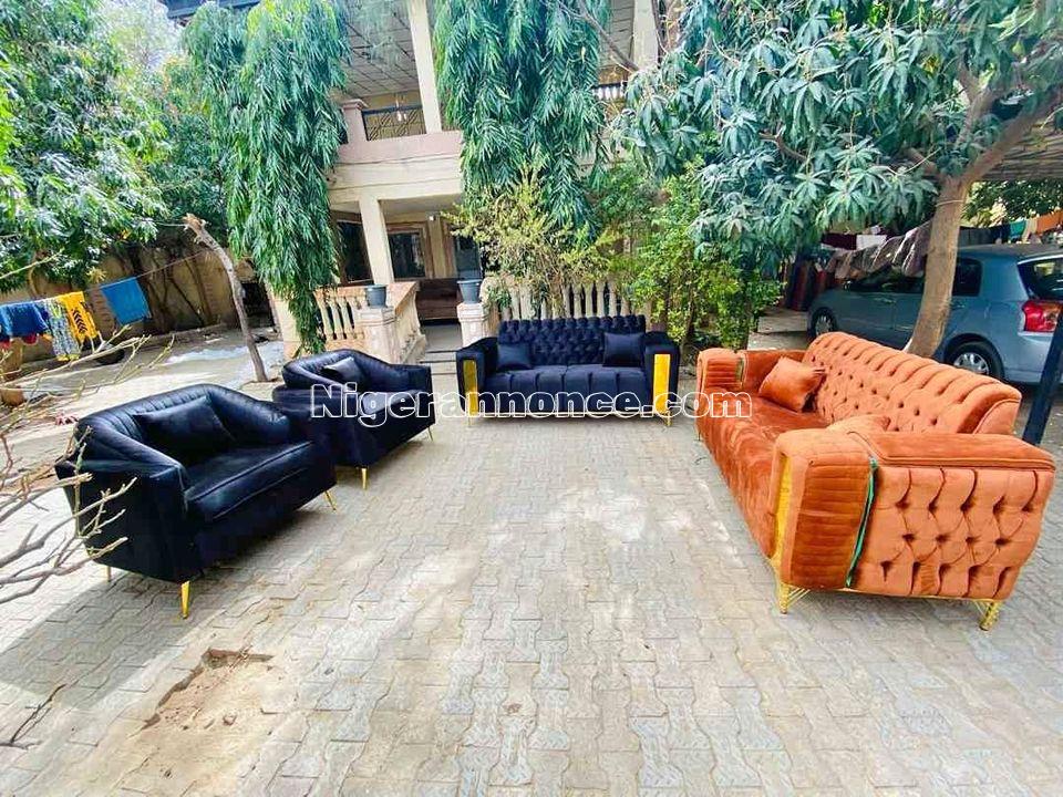 Salon complet résistant fabriqué avec du bois rouge | Niger annonce