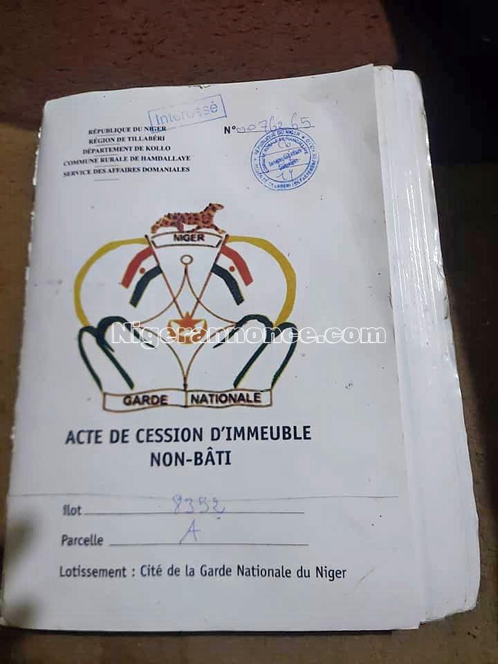 Terrain a vendre | Niger annonce