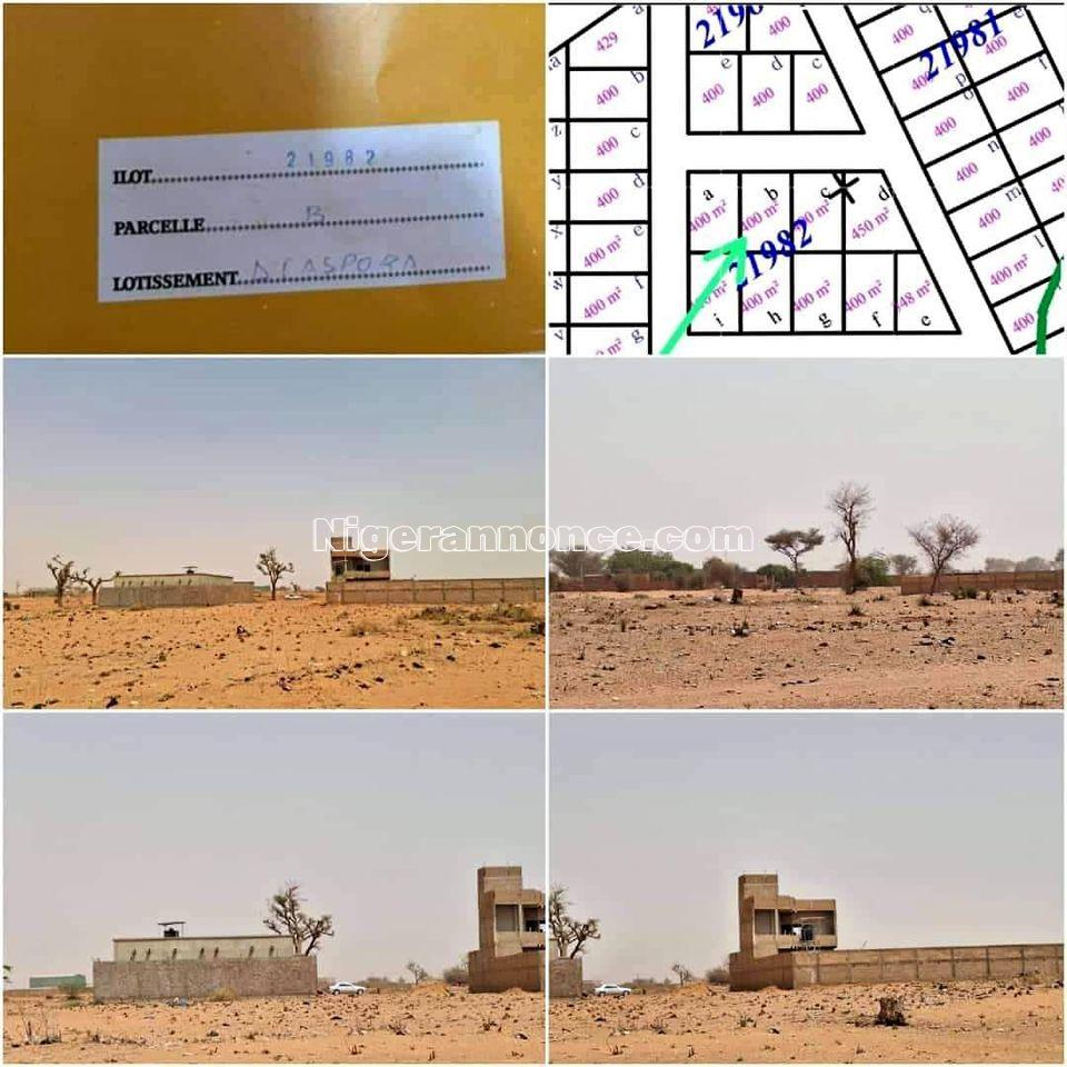 Parcelle 400m2 carré sis à Niamey | Niger annonce